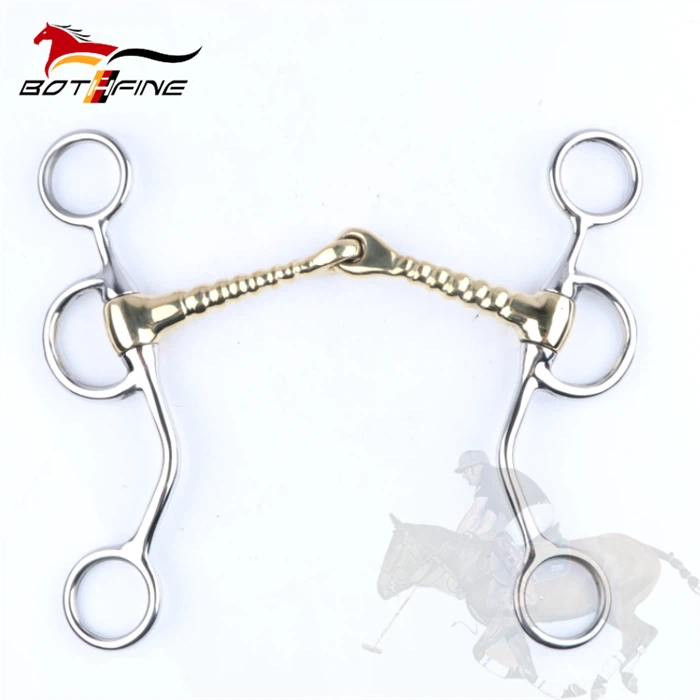 JUNIOR COW HORSE ROLLER GAG BITS