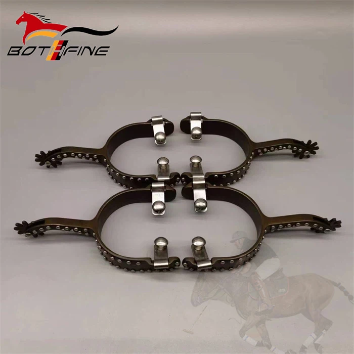 Antique Brown Studded Spurs